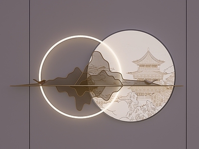 侘寂简约挂件 立体装饰 立体挂画 禅意挂画 墙饰 挂件