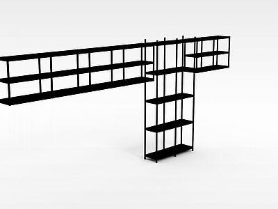 现代黑色货架