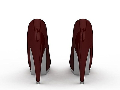 现代红色高跟鞋