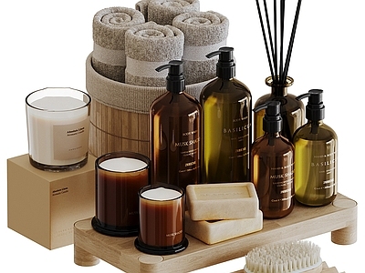 洗浴用品 毛巾 洗发水 护肤品 烛台 香薰