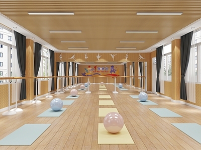 现代教室 舞蹈教室 舞蹈室