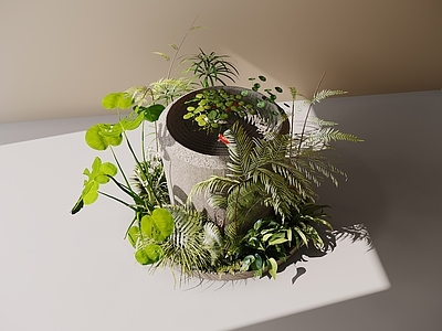 现代人工水池 现代鱼池 鱼缸水景 浔湘记同款水景 石头鱼缸小品