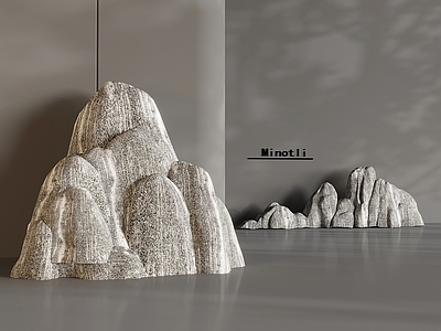 现代石头 石头假山景观造景 景观石园艺小品
