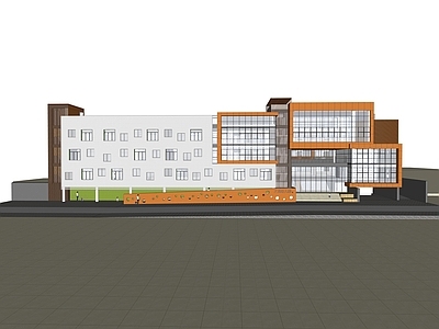 现代学校建筑 教学楼学校