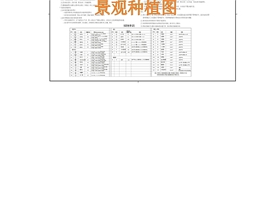 现代其他景观 景观种植 施工图