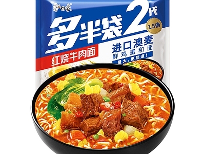 现代其他纸书本 泡面食品广告