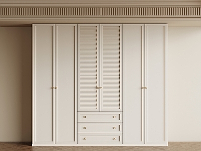 法式奶油衣柜 法式奶油风衣柜