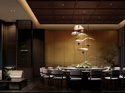 新中式轻奢包厢 酒店餐厅包间