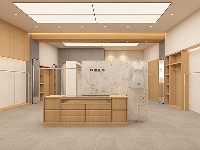 现代中古服装店 女装店 服装店 服装店门头 美陈
