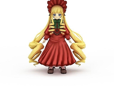 现代日系动漫长发美少女