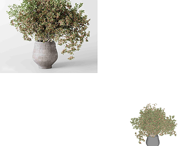 奶油中古花艺 陶瓷花瓶 花瓶 花艺 花卉 花瓶摆件