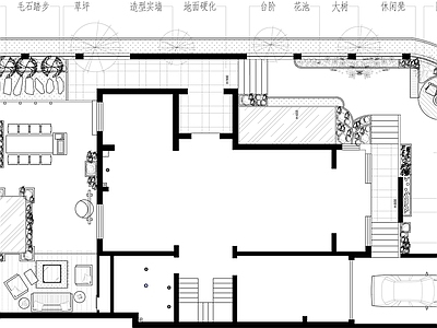 现代其他景观 别墅庭院景观 施工图