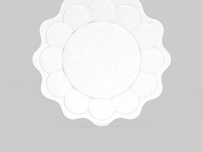 现代白色花朵造型吸顶灯