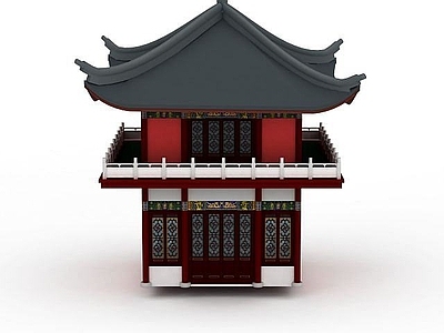 现代古建钟楼