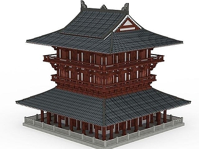 中式古建塔楼