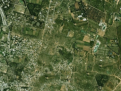 现代自然地面 景观地面 卫星图 地貌