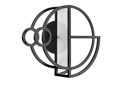 新中式复古壁灯 Roll 现代壁灯 月亮壁灯 金属壁灯 玻璃壁灯