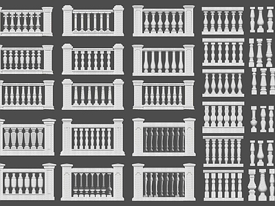 现代围栏护栏 现代围栏护栏 中式仿古石栏杆 桥梁护栏