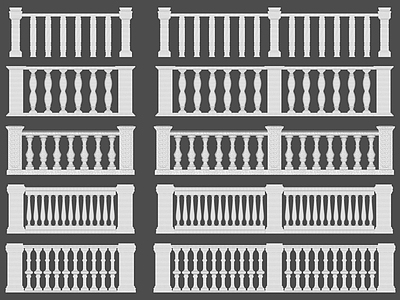 现代围栏护栏 桥梁护栏 中式仿古石栏杆 现代围栏护栏