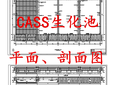 水处理 CASS生化池 施工图