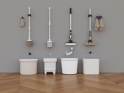 拖把池 拖把池拖布墩布池 水龙头毛巾环 挤压拖把置物架