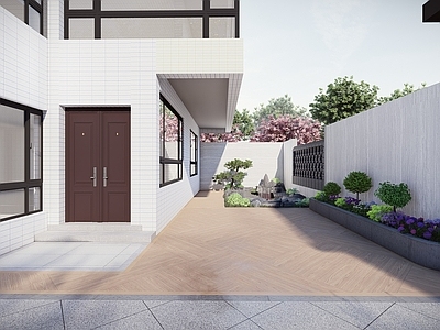 现代中式乡村庭院 菜园菜地