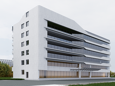 现代厂房 现代厂房 现代工业厂房 多层厂房 厂房建筑 现代简约厂房