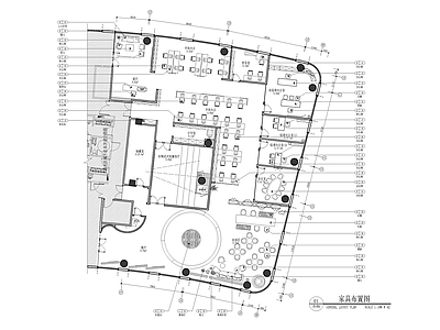 现代简约整体办公空间 现代整体办公空间 展厅 施工图