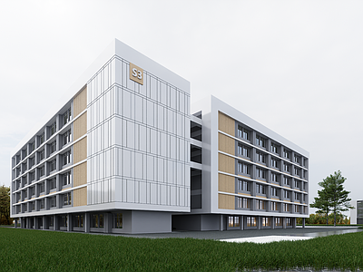 现代厂房 厂房 现代厂房 现代工业厂房 多层厂房 厂房建筑