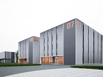 现代厂房 厂房建筑 现代厂房 现代工业厂房 多层厂房 厂房