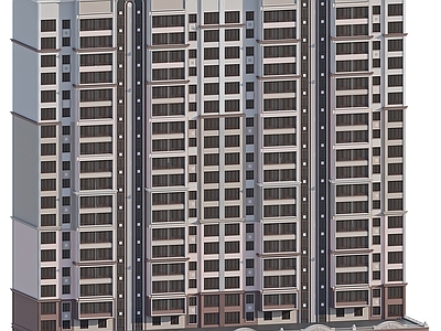 现代意式高层住宅 住宅建筑 高层住宅 多层住宅