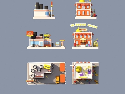 玩具 卡通玩具 建筑