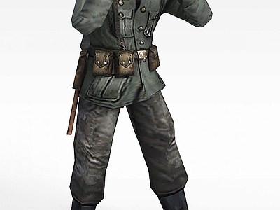 现代军人士兵战士男人