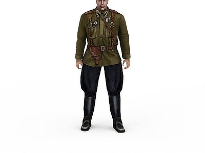 现代军人士兵战士男人