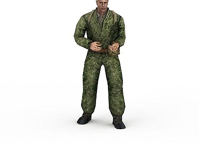 现代军人士兵战士男人