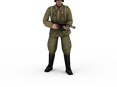 现代军人士兵战士男人