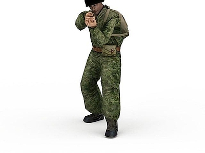 现代军人士兵战士男人
