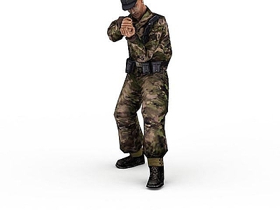 现代军人士兵战士男人