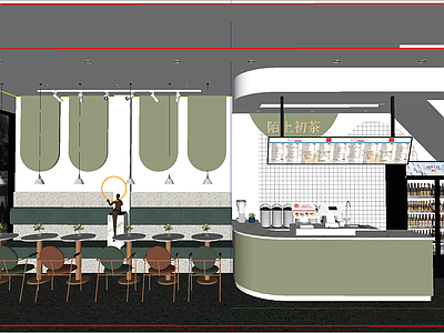 现代奶茶店 网红奶茶店