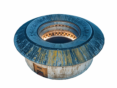 现代风格建筑 福建土楼