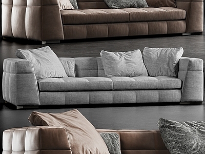 现代其他沙发 Minotti Blazer 皮革 面料 靠枕