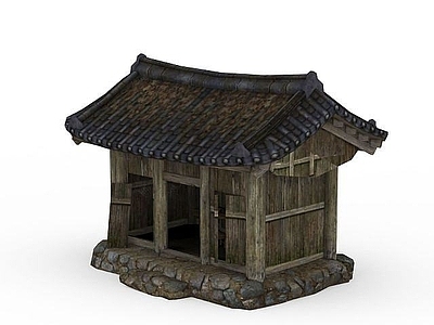 现代剑灵游戏场景木屋