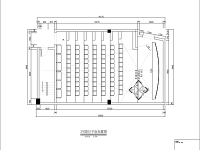 电影院 影院放映 施工图