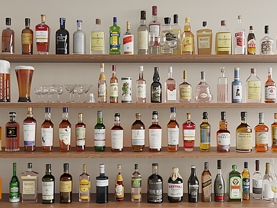 酒水食物 洋酒 酒瓶酒杯 酒具 啤酒杯