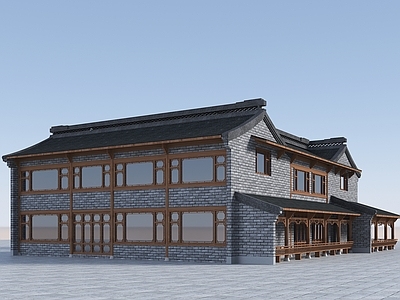 现代新中式古建 明国建筑 中式建筑 古建筑 古建商业建筑 明国风商业建筑