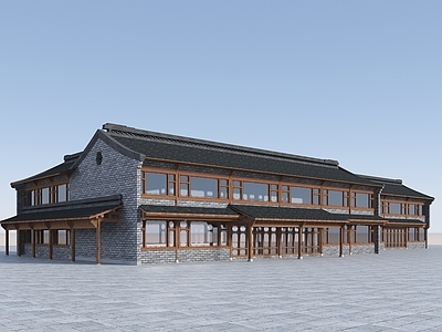 现代新中式古建 新中式建筑 明国风商业建筑 古建商业建筑 古建筑 中式建筑
