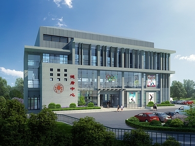 现代极简体育馆 城市中心体育健身
