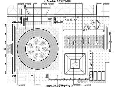路面节点 庭院地面节点大样 施工图