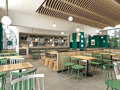 现代新中式中餐厅 餐厅