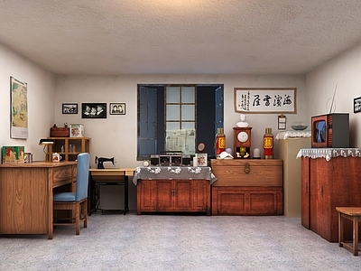 现代博物馆展厅 80年代老屋子